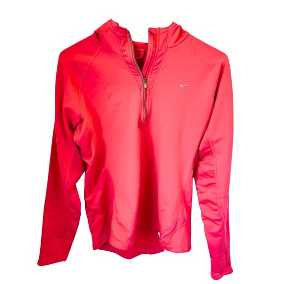 Nike | Bright Pink Half Zip Hoodie | Size M - Picture 1 of 3